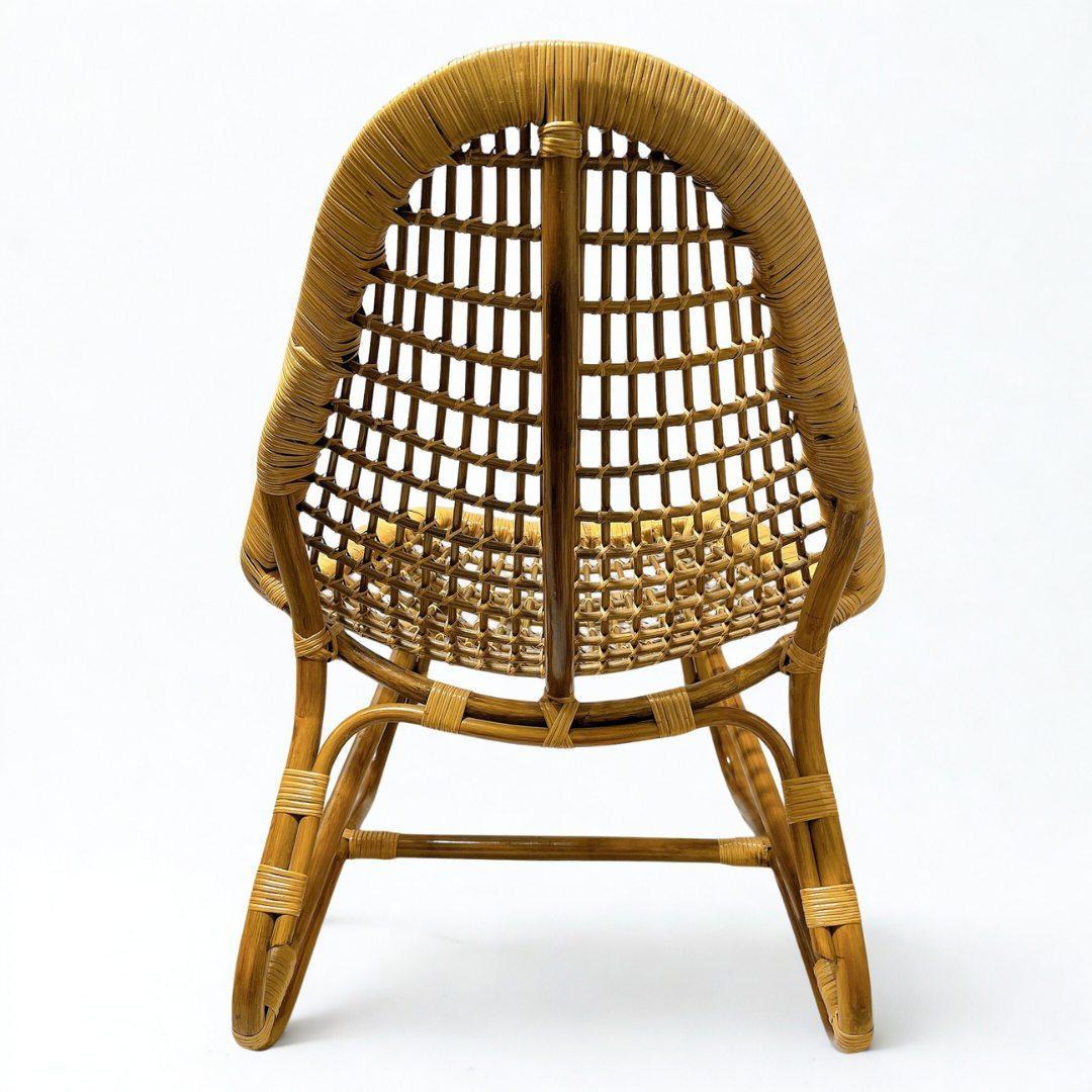 【良品✨送料無料】ラタンチェア 籐 椅子 アジアン家具 バリ風①