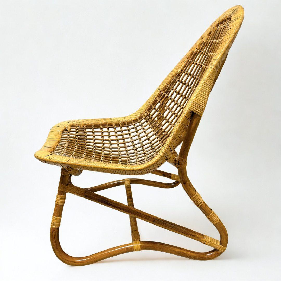 【良品✨送料無料】ラタンチェア 籐 椅子 アジアン家具 バリ風①