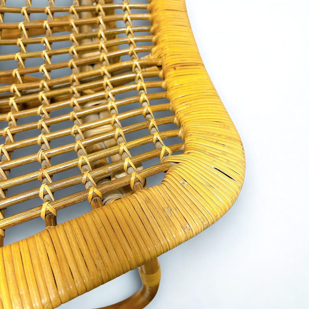 【良品✨送料無料】ラタンチェア 籐 椅子 アジアン家具 バリ風①