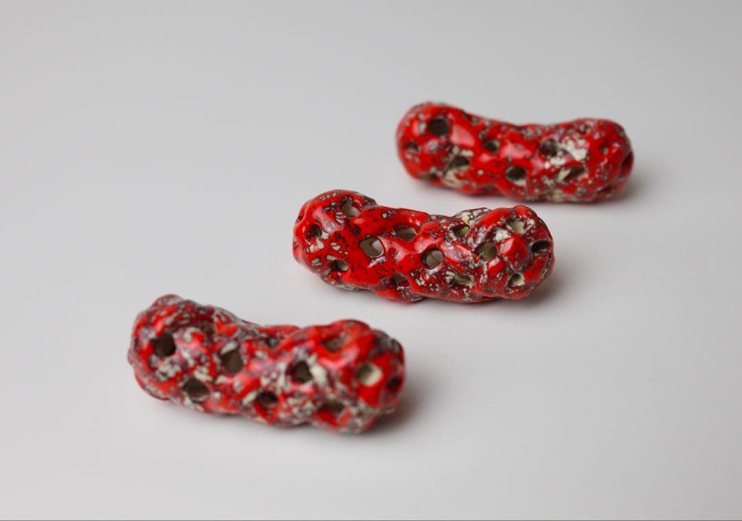 箕面焼 松田箕山 箸置き 土鈴 鈴 手作り 陶器フクロウ - メルカリ