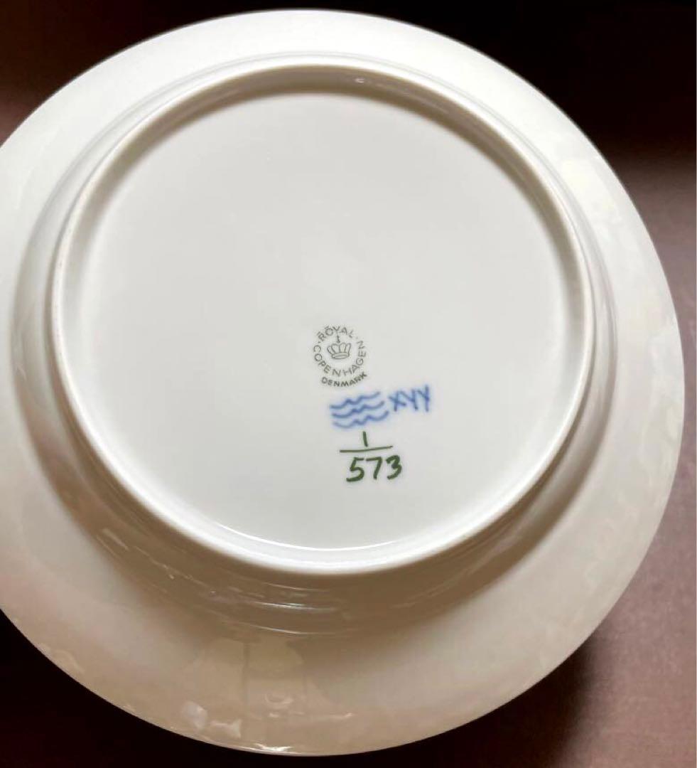 専用◇ロイヤルコペンハーゲンブルーフルーテッドハーフレースプレートペア19cA