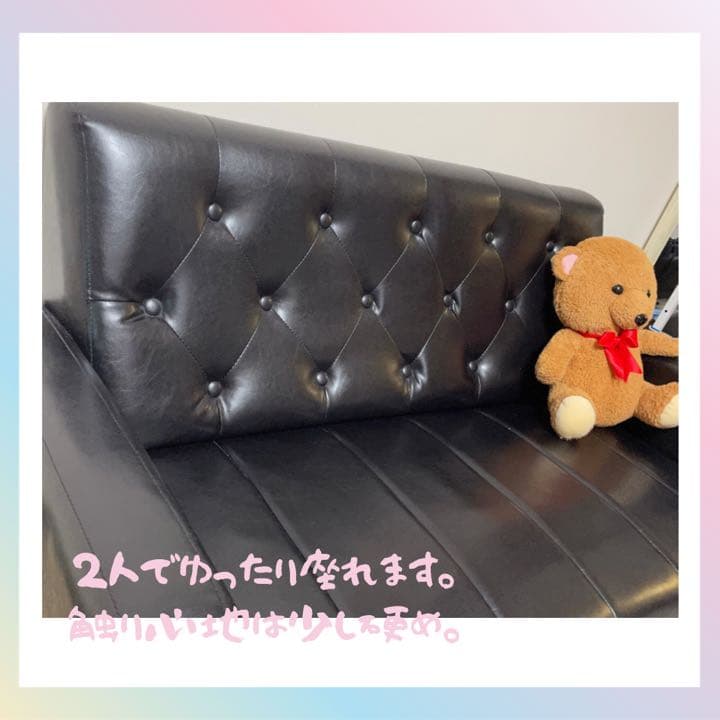 ✍️値下げしました❤️黒革ソファー（男女兼用）❤️