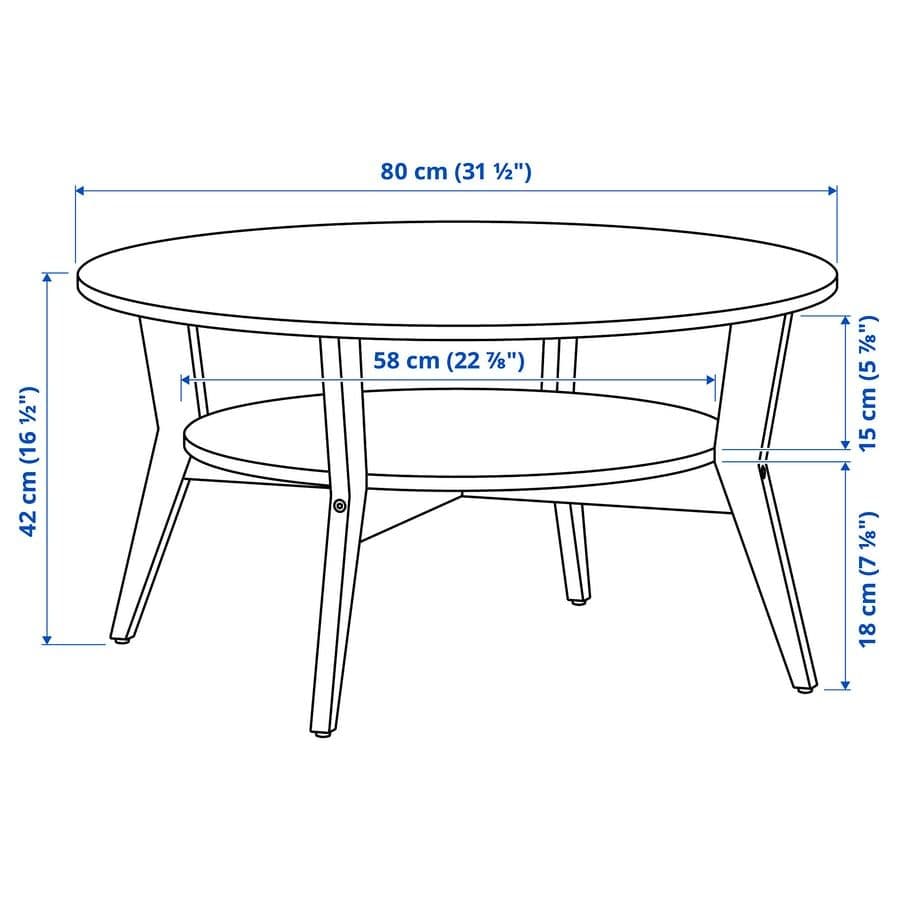 【IKEA】木製ローテーブル ヤーコブスフォルス