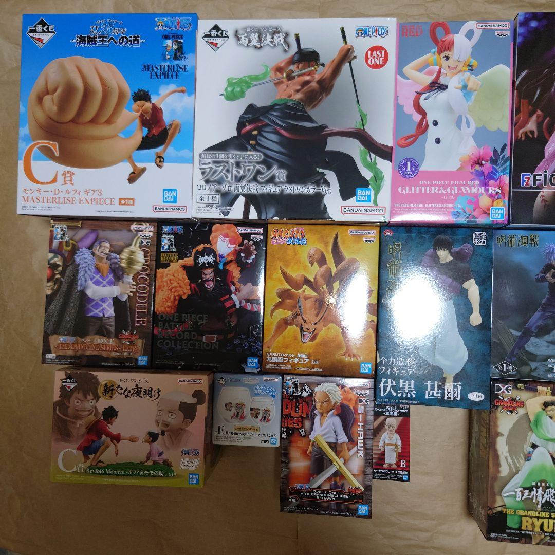ONEPIECE、NARUTO、鬼滅の刃、呪術廻戦ジャンプアニメフィギュアセット