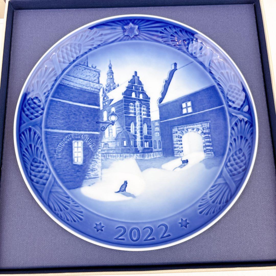 ☆美品☆高島屋購入☆ロイヤルコペンハーゲン　クリスマス　イヤープレート　2022