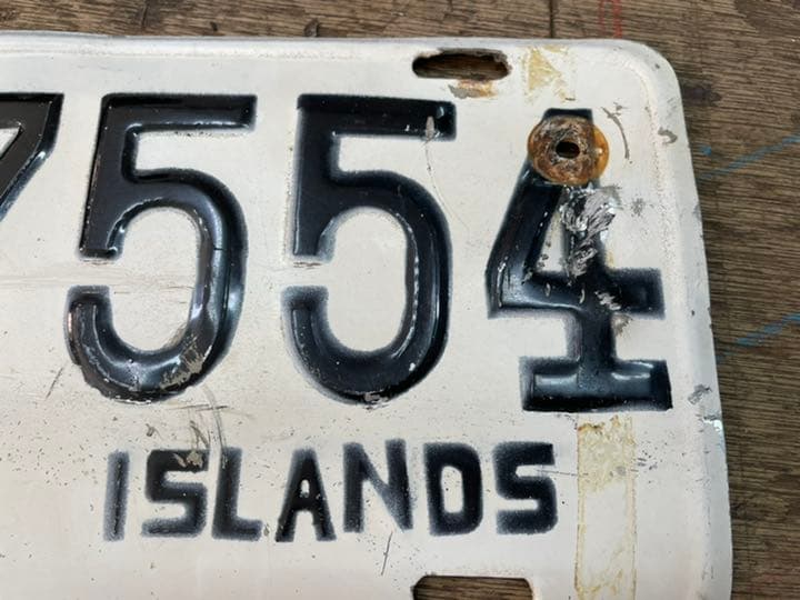 期間限定値下げ/琉球政府ナンバープレート5B7554ryukyuisland沖縄