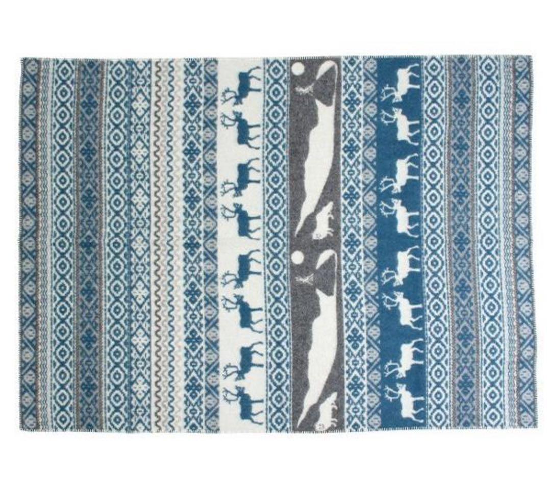 【新品未使用】ACTUS伊勢丹取扱い☆KLIPPANブランケット130×180