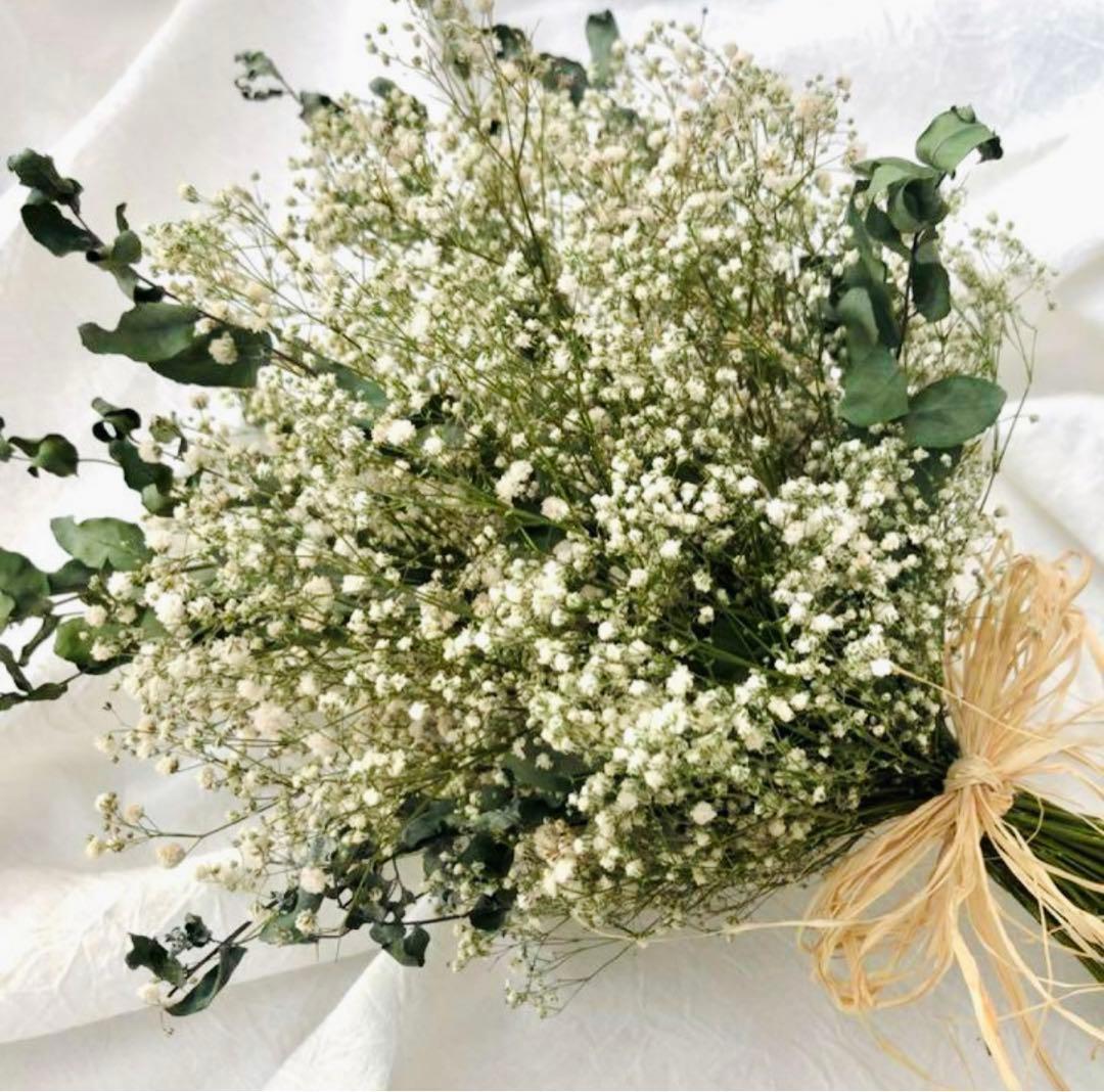かすみ草　ブーケ　ブートニア　ウェディングブーケ　前撮り