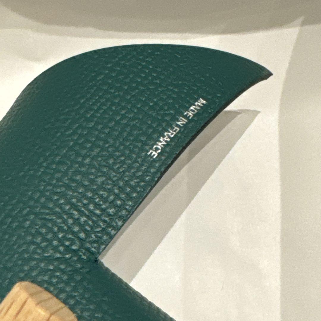 希少カラー HERMES エルメス ヴォーエプソン 風車 グリーン×ブルー 箱