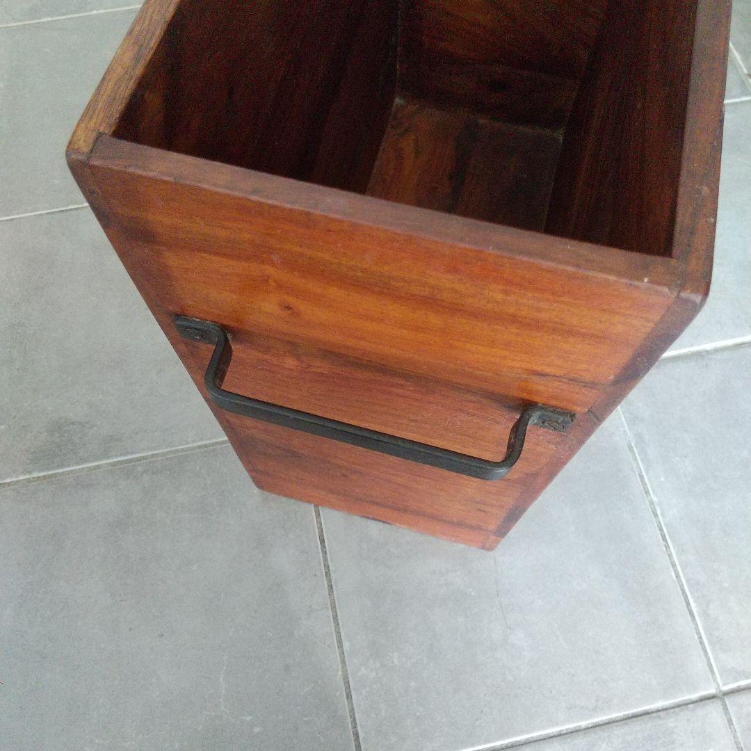 天然チーク マガジンラック ボックス アジアン家具 雑貨