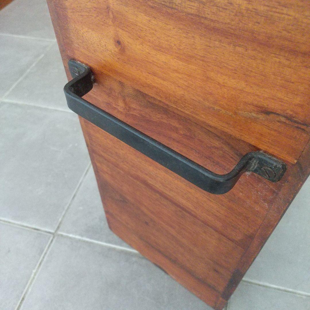 天然チーク マガジンラック ボックス アジアン家具 雑貨