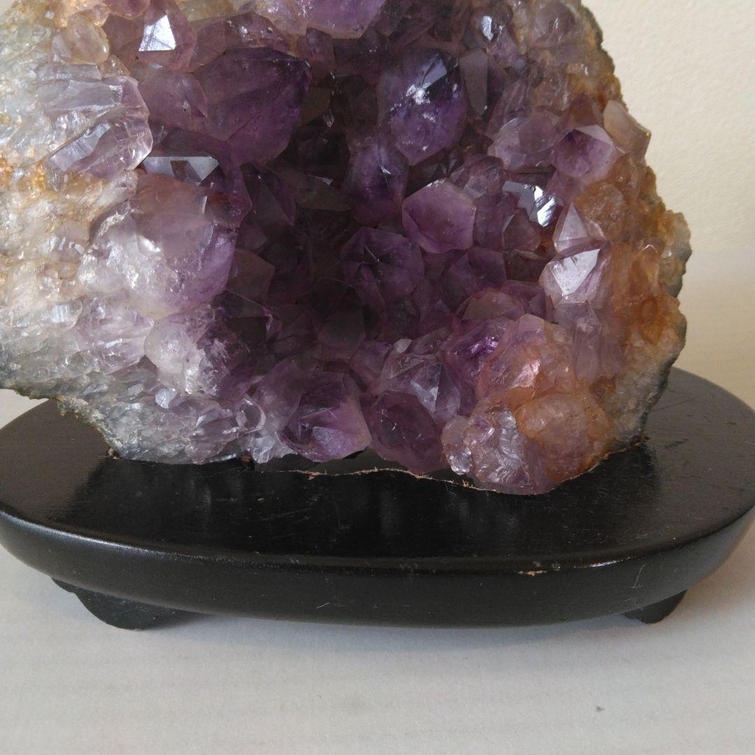 紫水晶　アメジスト　ドーム　原石　山梨県鉱山産