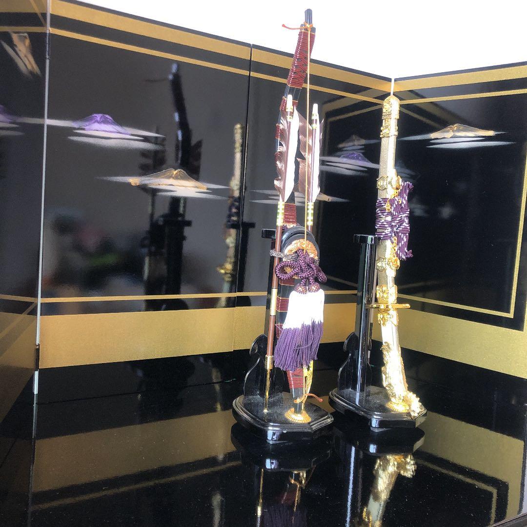 兜飾り　5点セット　人形の秀月