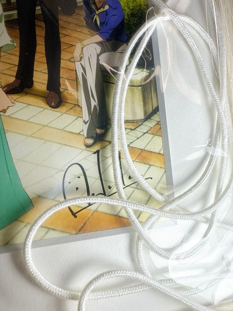 あの花 茅野愛衣 直筆サイン ポストカード キャラファイングラフ