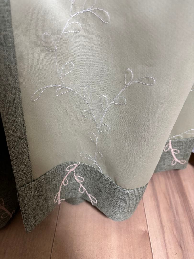 ニトリ カーテン 遮光2級 トーシュ グリーン 280×187 - メルカリ