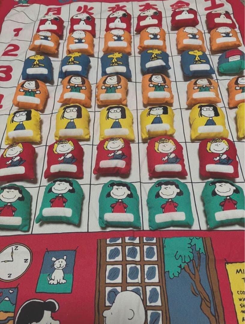 布製SNOOPY壁掛け時間割表