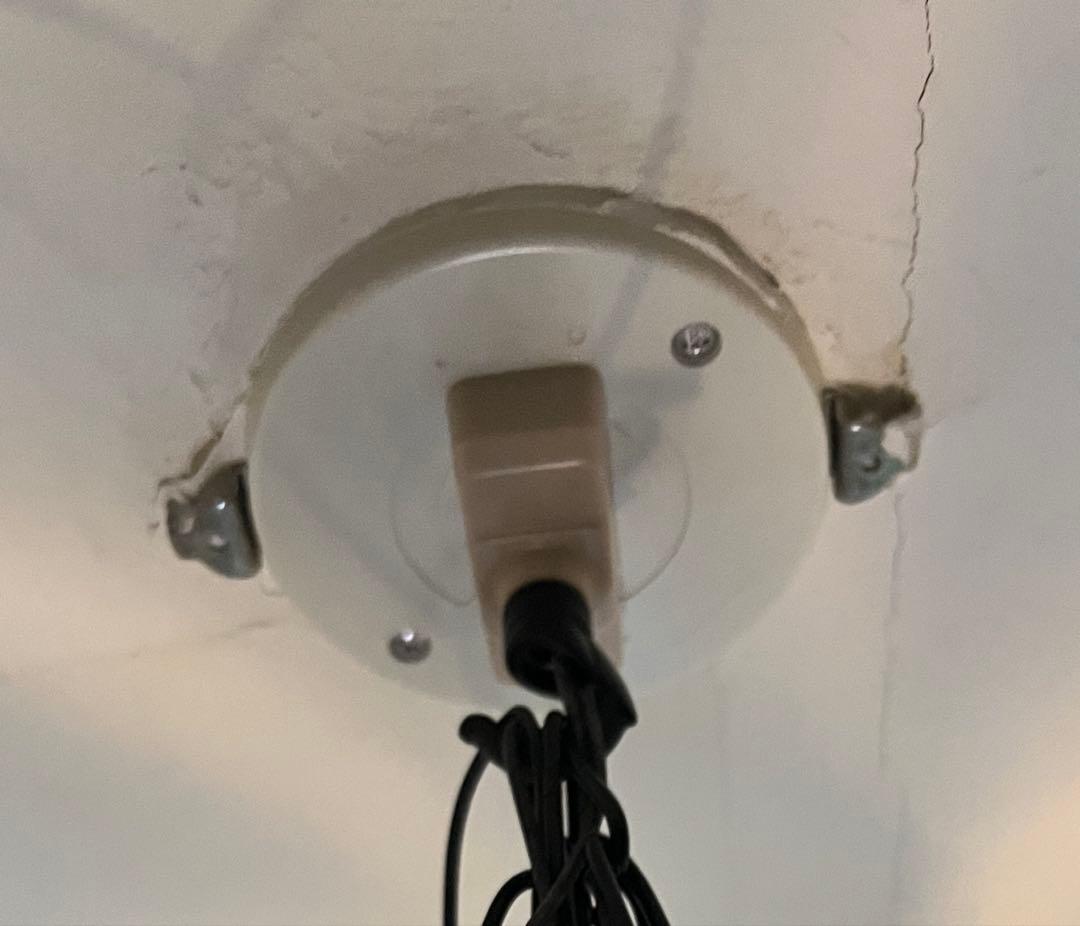 モロッコ製　青色ガラス ペンダントライト