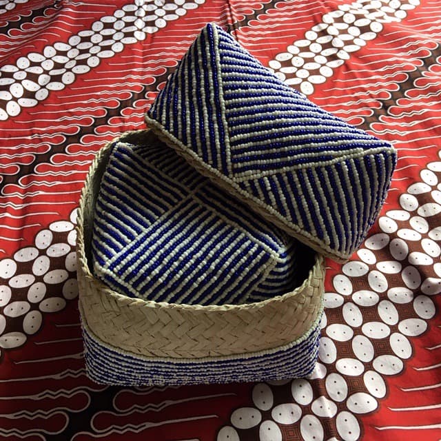 Fromバリ　ビーズバスケット3点セット