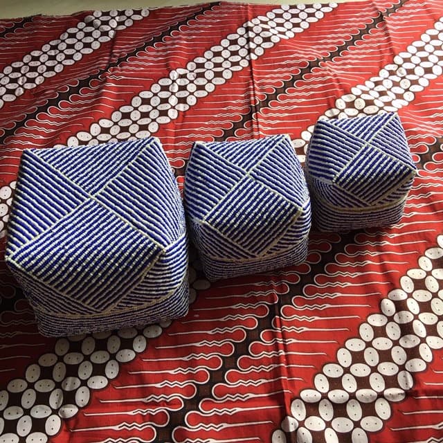 Fromバリ　ビーズバスケット3点セット