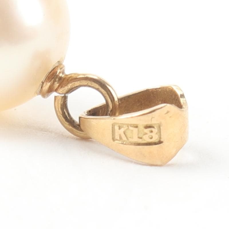 ネックレストップ　パール8.2㎜　K18　1.0g　A235