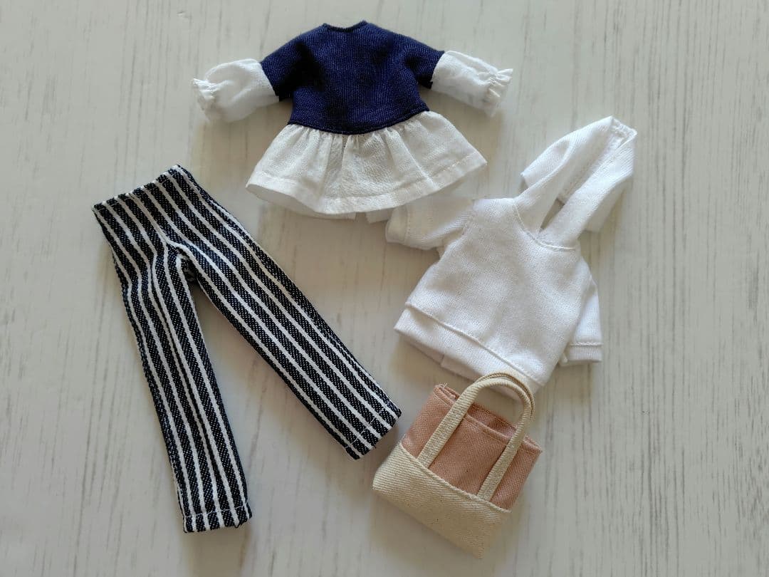 22cmドール服＊527 4点セット ハンドメイド リカちゃん服 - メルカリ