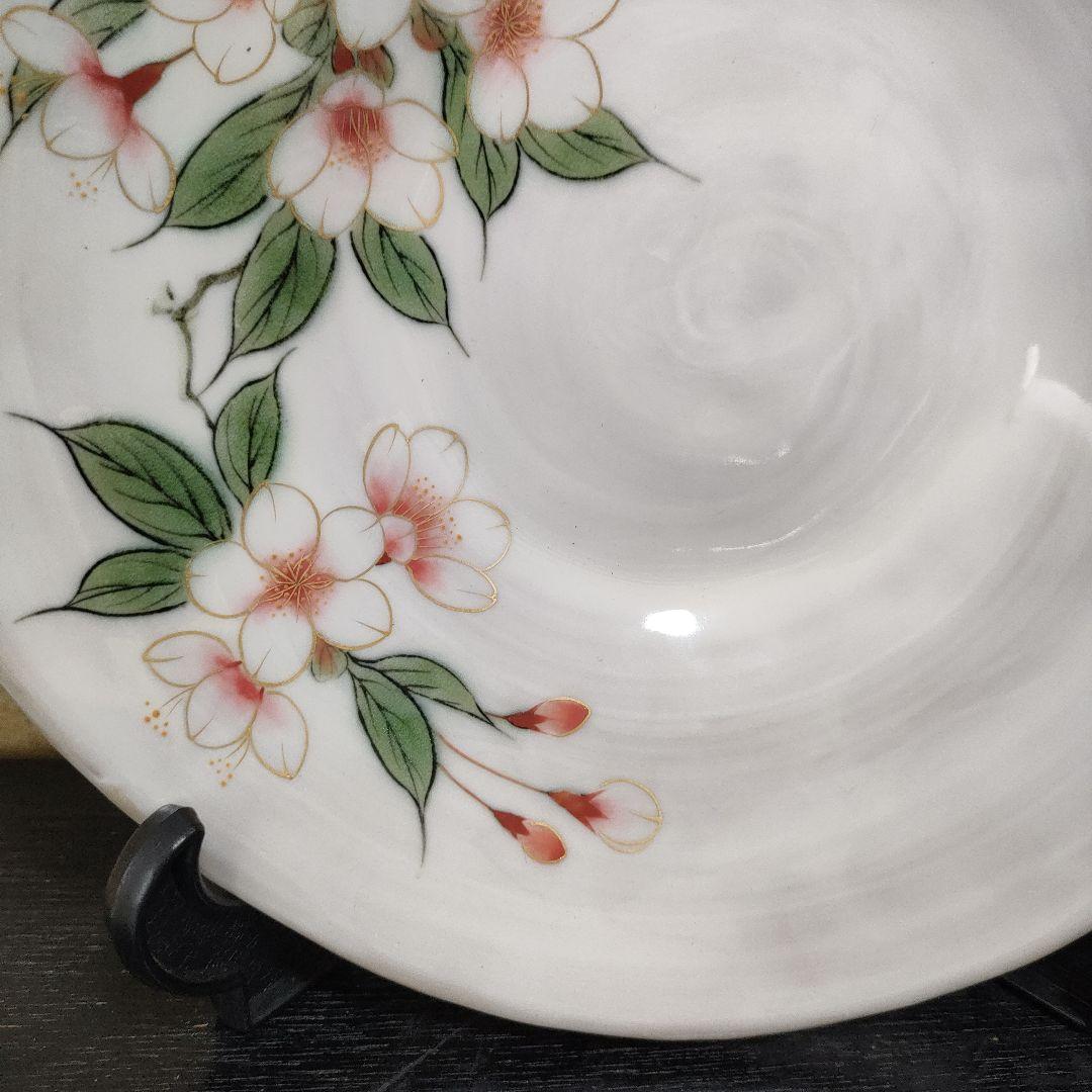 京焼 清水焼 陶あん 陶葊 白掛 桜 さくら 皿 飾皿 - メルカリ