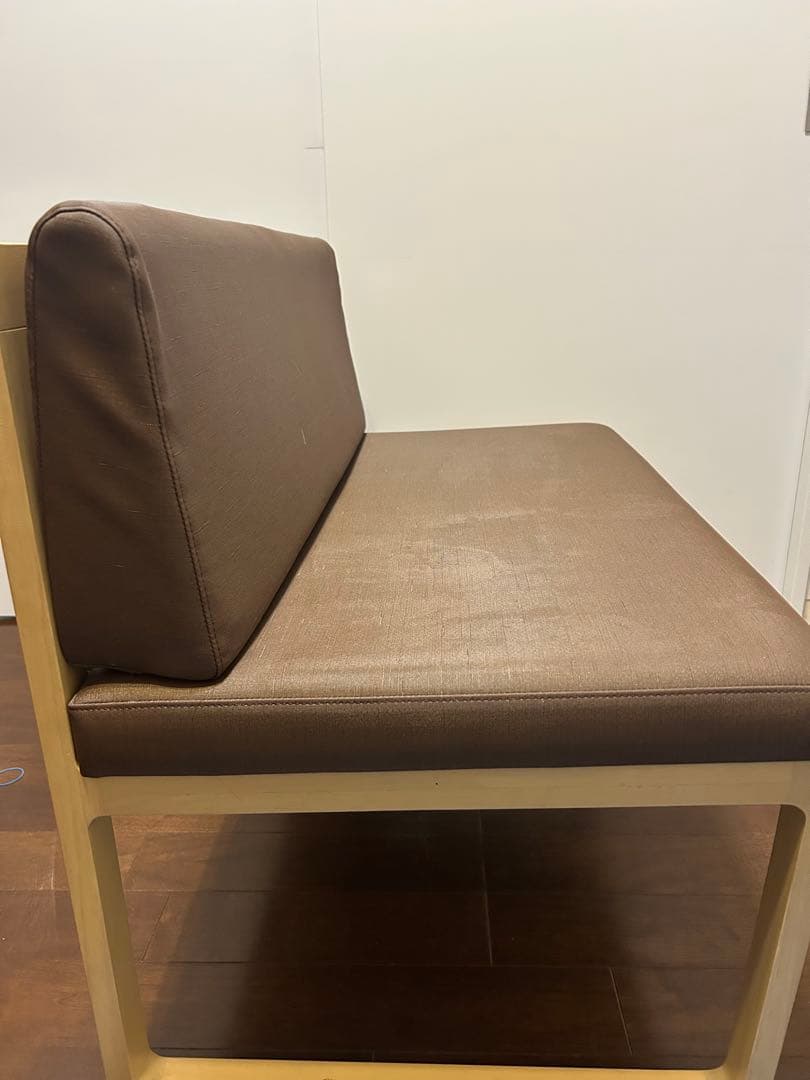 karimoku ブラウン合成皮革ベンチ