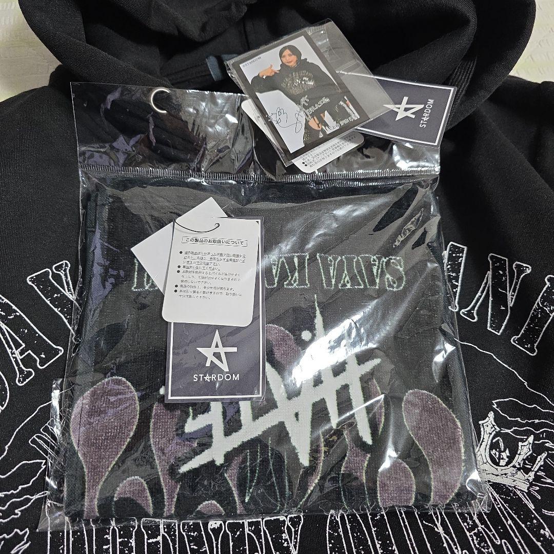STARDOM 上谷沙弥パーカー PHENEX QUEEN タオル+ステッカー付