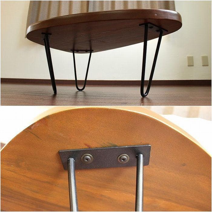 在庫セール 値下げ チーク 無垢 鉄脚 テーブル ちゃぶ台 サイドテーブル