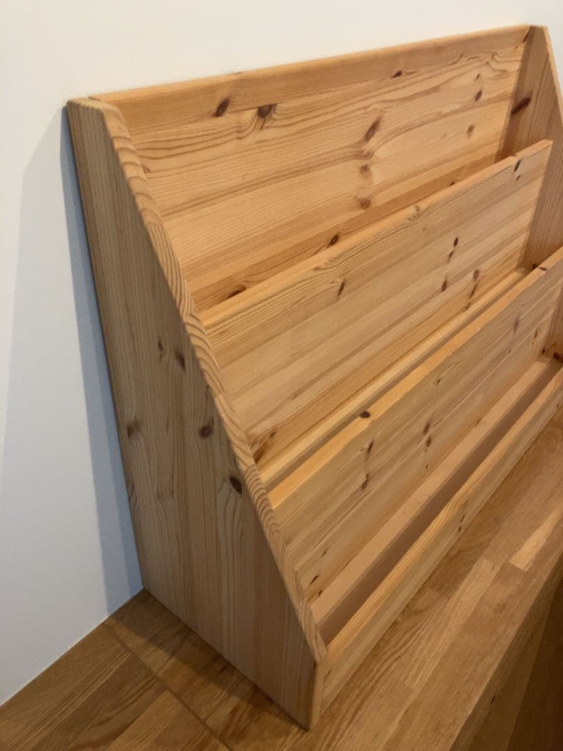 国産品　天然ひのき　ヒノキ薫る絵本棚　北欧　天然生活