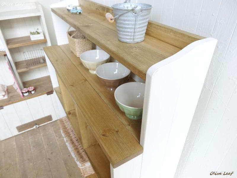 サイズ、デザインオーダー可！仕切りデザインラック。シャビーホワイト受注製作