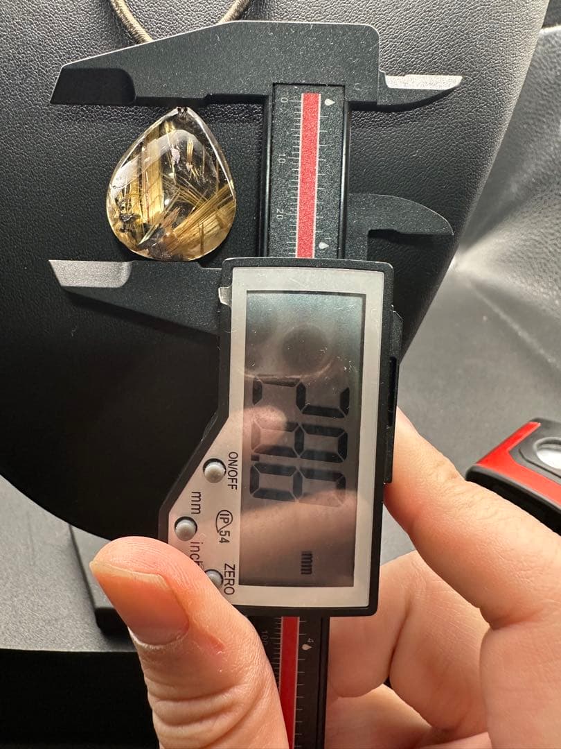 ルチルクォーツ ドロップ型ペンダント