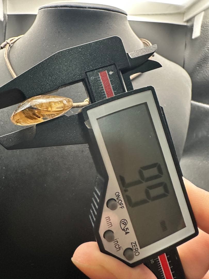 ルチルクォーツ ドロップ型ペンダント