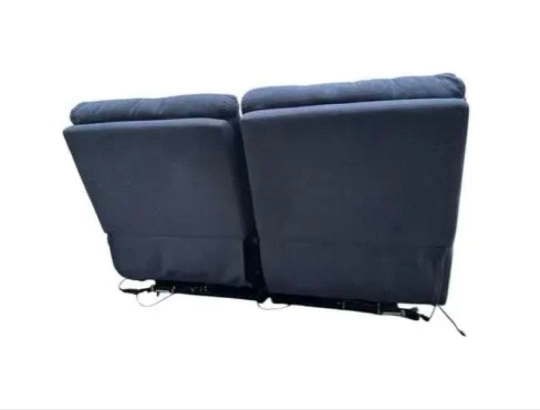 ネイビー リクライニングソファ 2人掛け　ニトリ