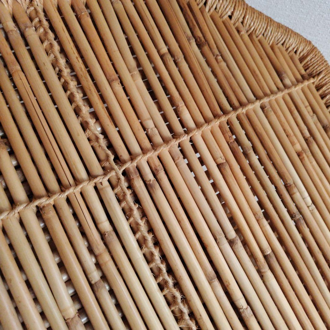 ラタンテーブル　籐家具　ヴィンテージ　レトロ