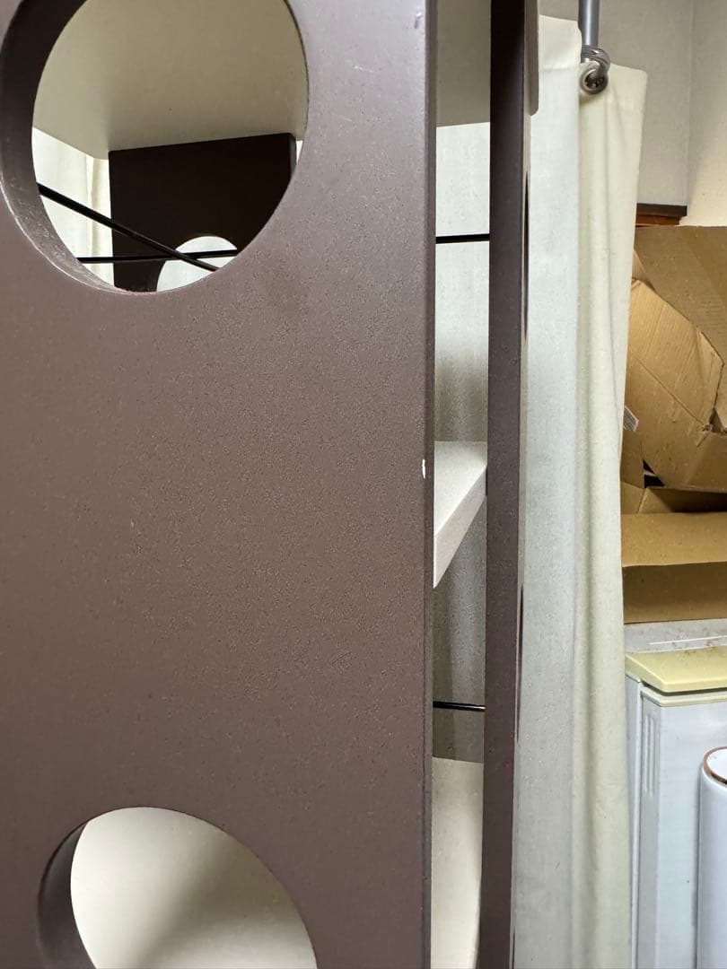 ニトリ　回転式コミックラック7段　ブラウン