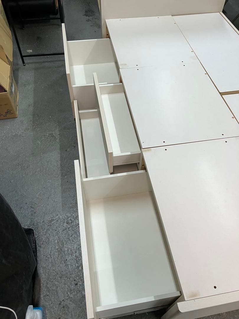 【大阪　直接引き取りのみ】②ニトリ　シングルベッドフレーム 引き出し付き