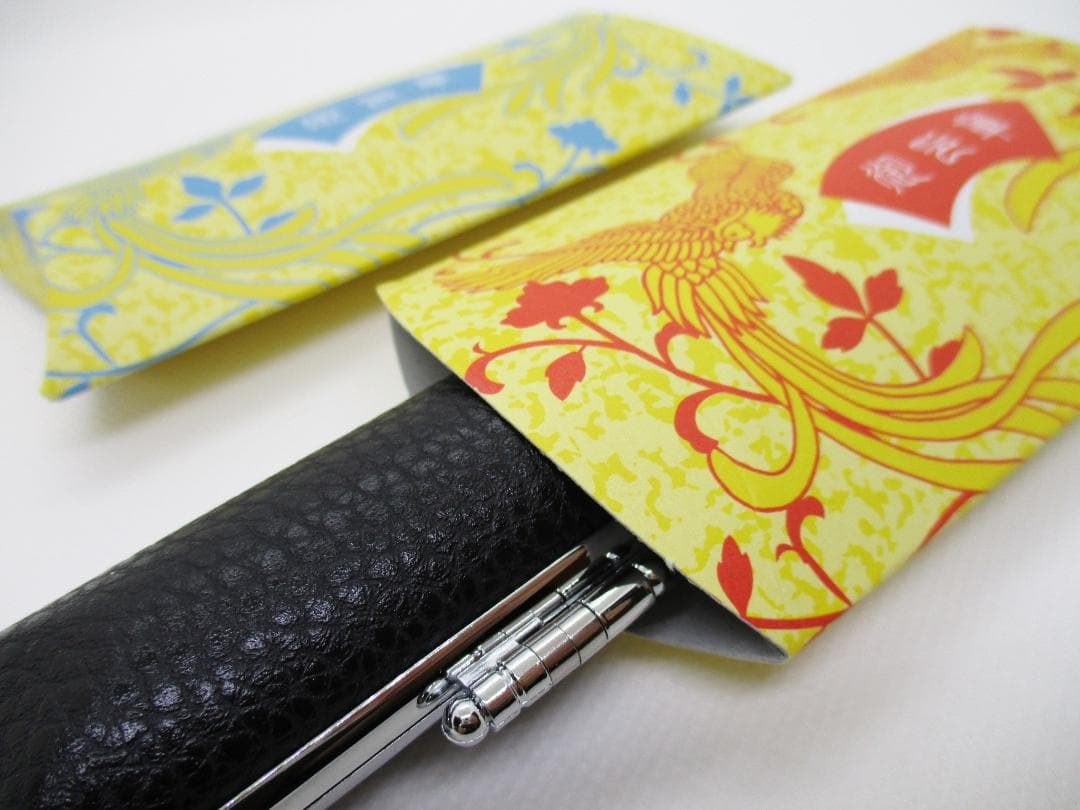 琥珀 オーダー印鑑 3点ハンコセット 牛もみ皮ケース付き（ 鶴亀ケース ）