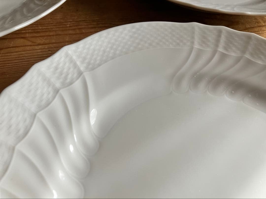 ジノリ　ベッキオホワイト　24.5ディナープレート×5