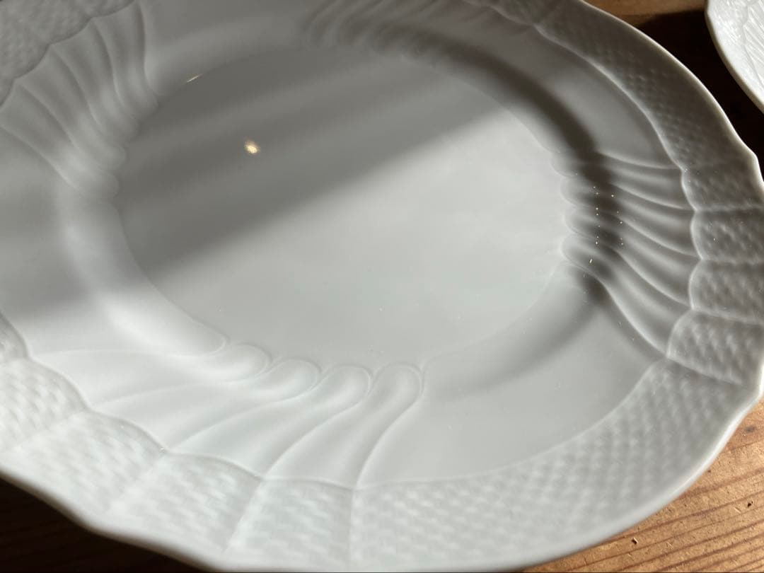 ジノリ　ベッキオホワイト　24.5ディナープレート×5