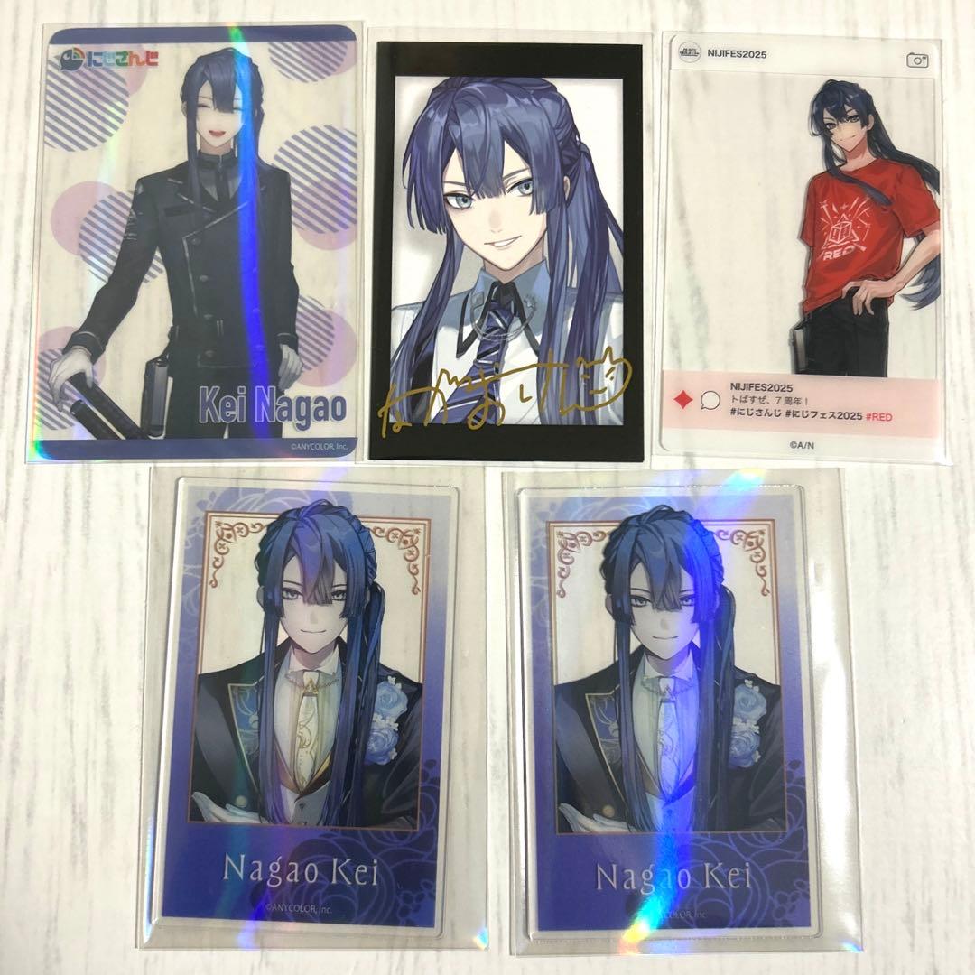 にじさんじ 長尾景 クリアカード チェキ 箔押し - メルカリ