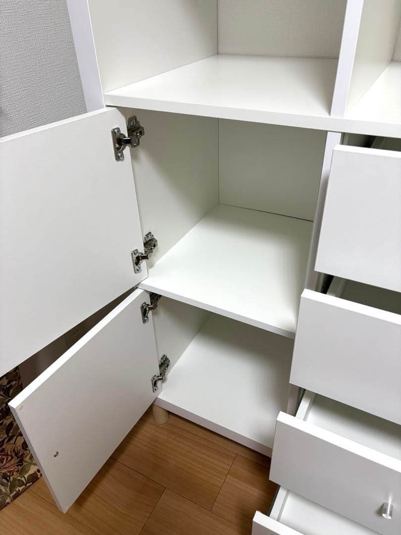 IKEA KALLAX シェルフユニット インサート6個付き ホワイト