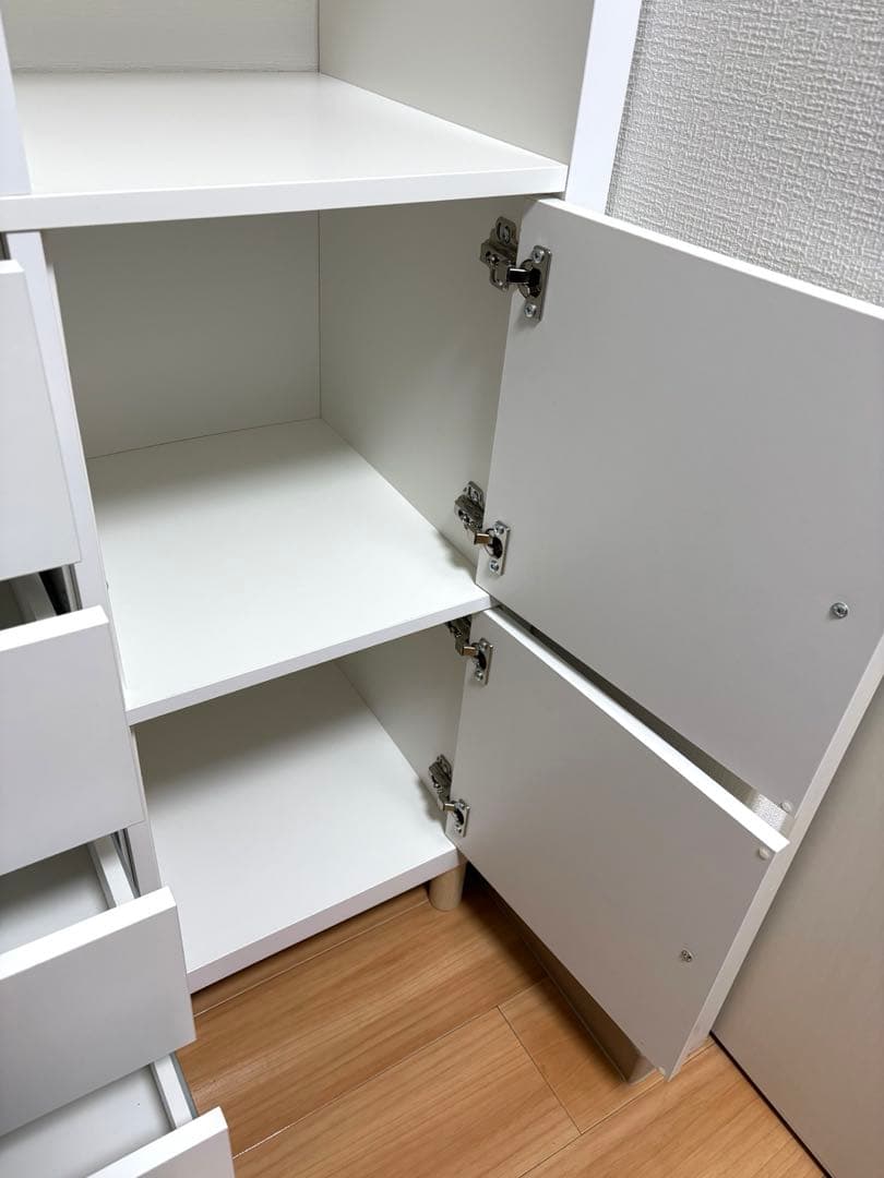 IKEA KALLAX シェルフユニット インサート6個付き ホワイト