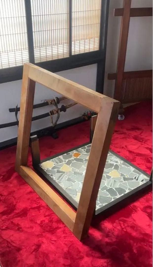 DIY 和風座卓　ローテーブル　囲炉裏　炉縁　リメイクテーブル