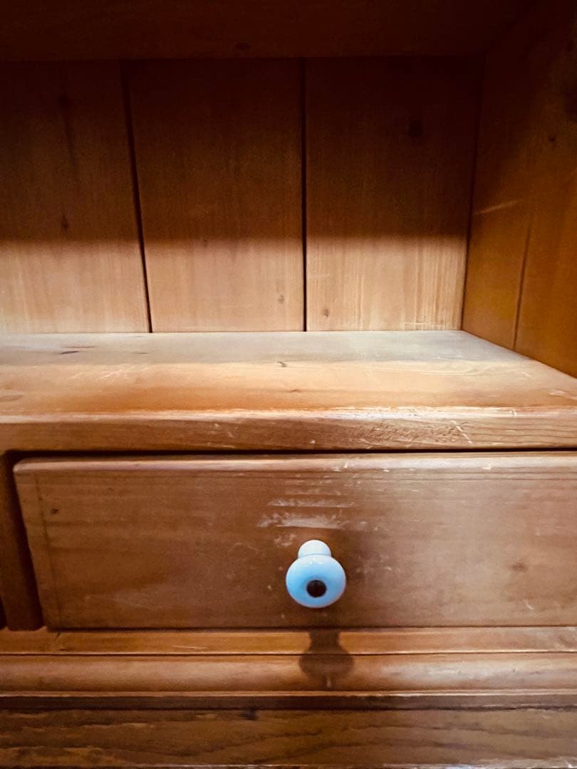 アメリカンカントリー家具　カントリーハート　木製ハート型扉付きシェルフ