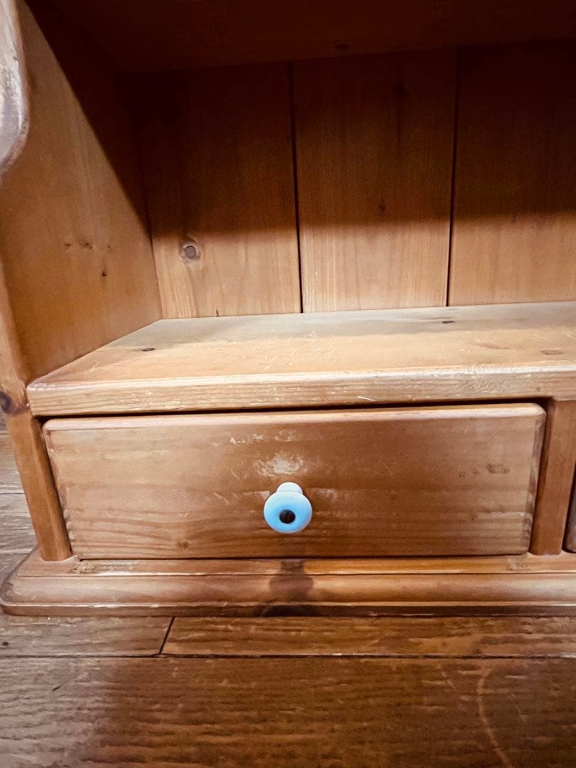 アメリカンカントリー家具　カントリーハート　木製ハート型扉付きシェルフ