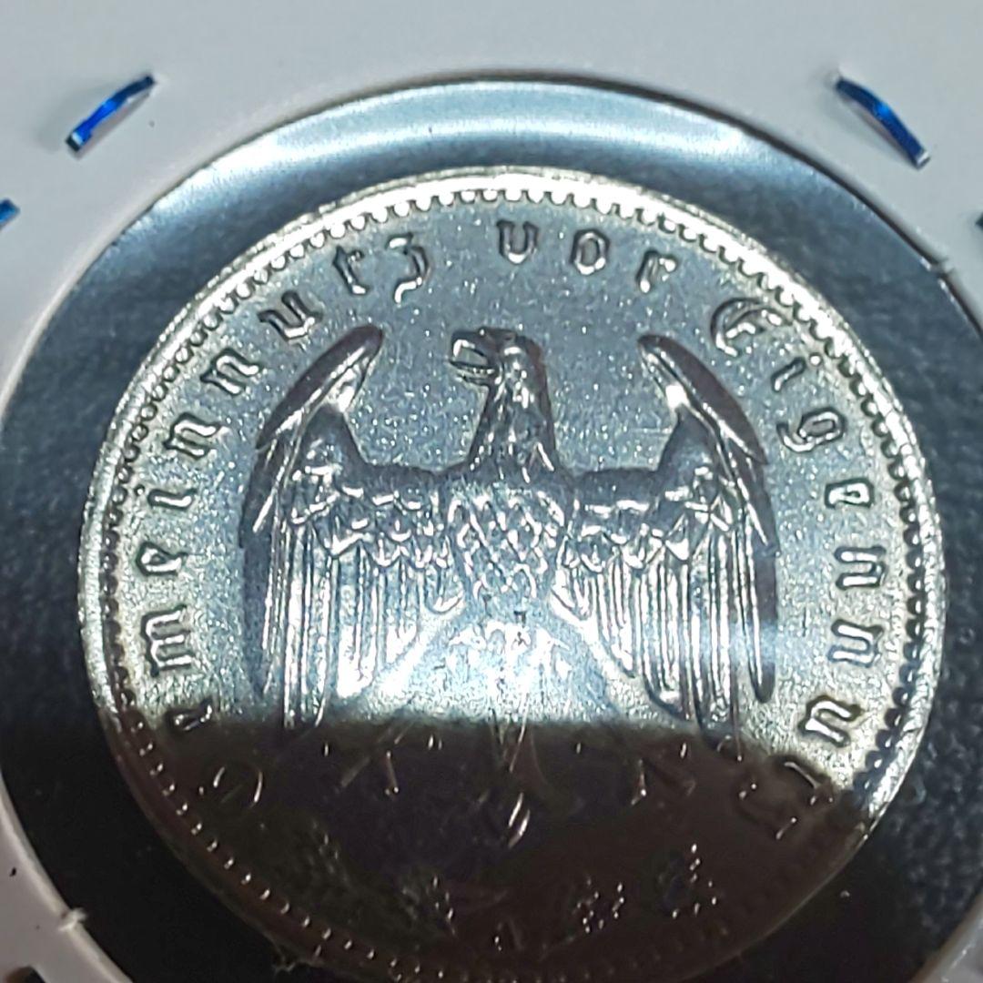 ワイマール1ライヒスマルク銀貨【未使用】