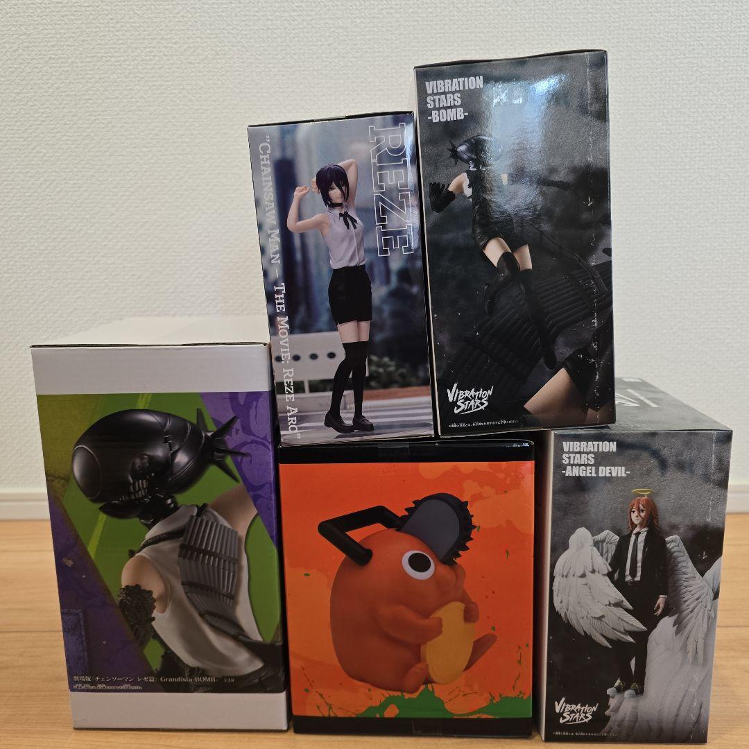 チェンソーマン フィギュア&貯金箱5点セット～レゼ・BOMB　ポチタ…