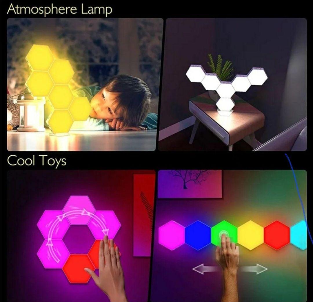 12個セット　間接照明　六角形 置型 クリスマス　ライト　ゲーミングルーム