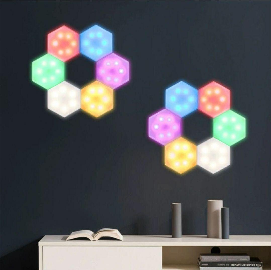 12個セット　間接照明　六角形 置型 クリスマス　ライト　ゲーミングルーム